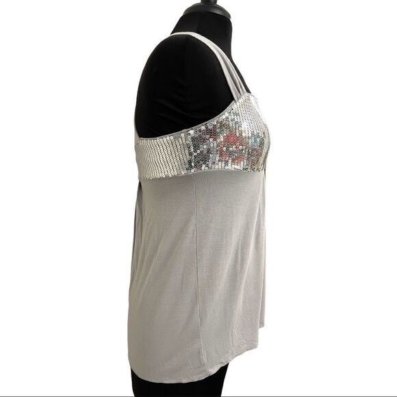 inc International Concepts Silver Sequin Tank Sz S - Picture 4 of 10